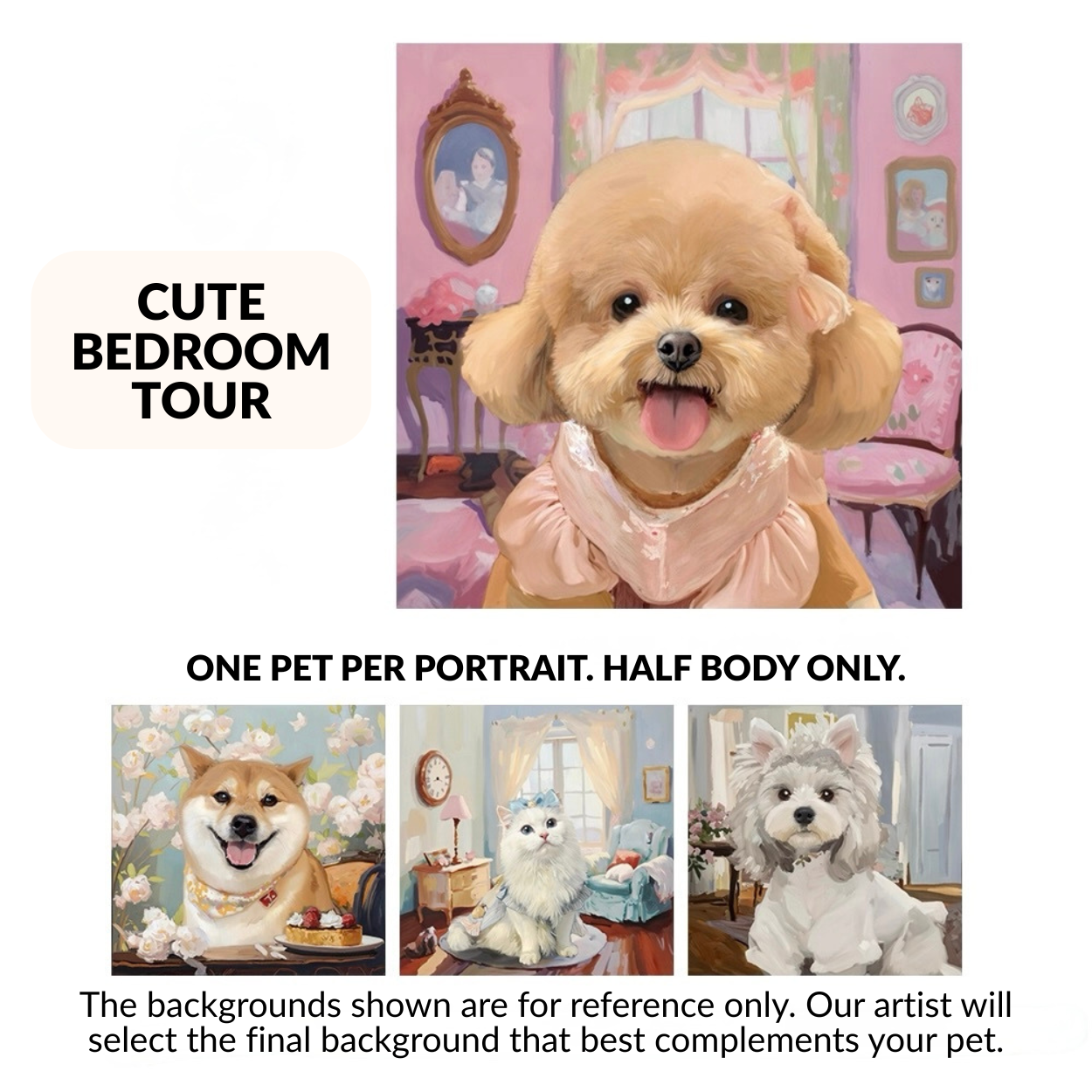 Oil Painting Style Pet Portrait