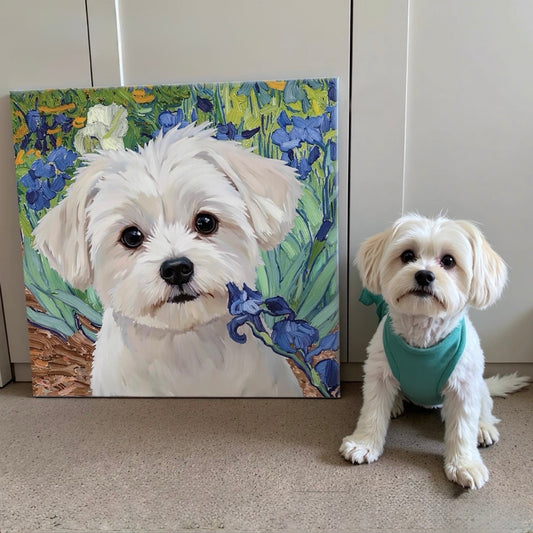 Oil Painting Style Pet Portrait