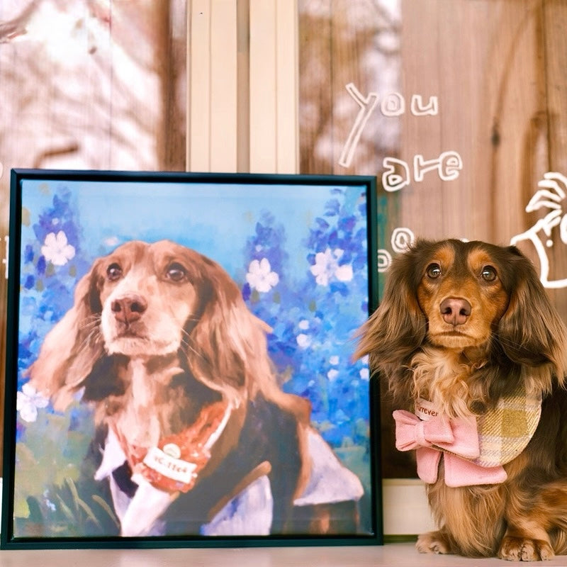 Oil Painting Style Pet Portrait