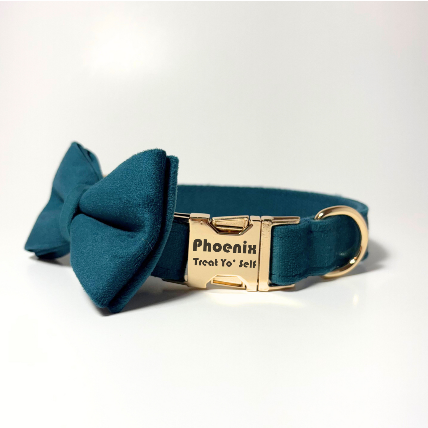 Pine Green Velvet Collar - Fern