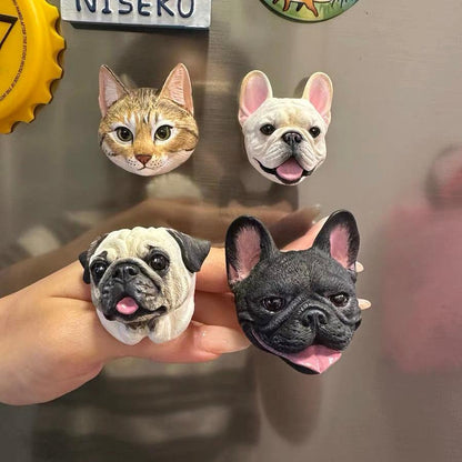 Personalized Handmade 3D Pet Car Vent Clip / Fridge Magnet