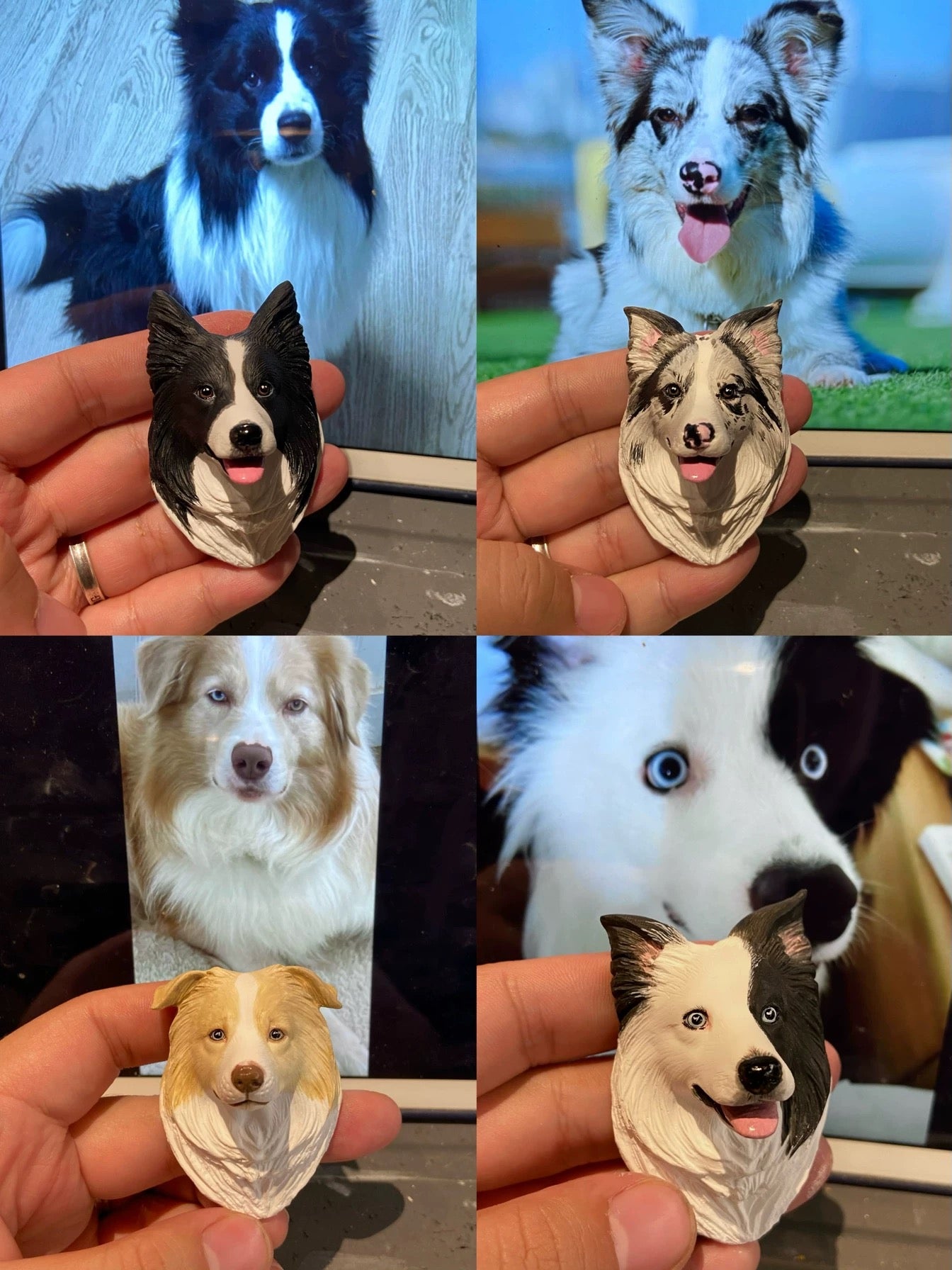 Personalized Handmade 3D Pet Car Vent Clip / Fridge Magnet