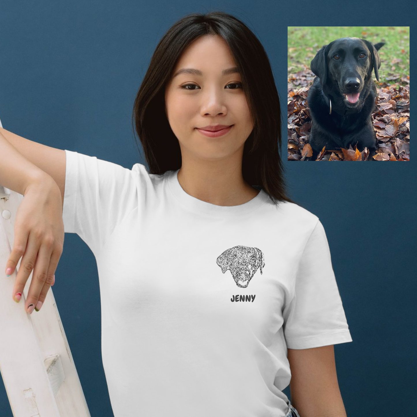 Custom Pet Portrait T-Shirt Unisex