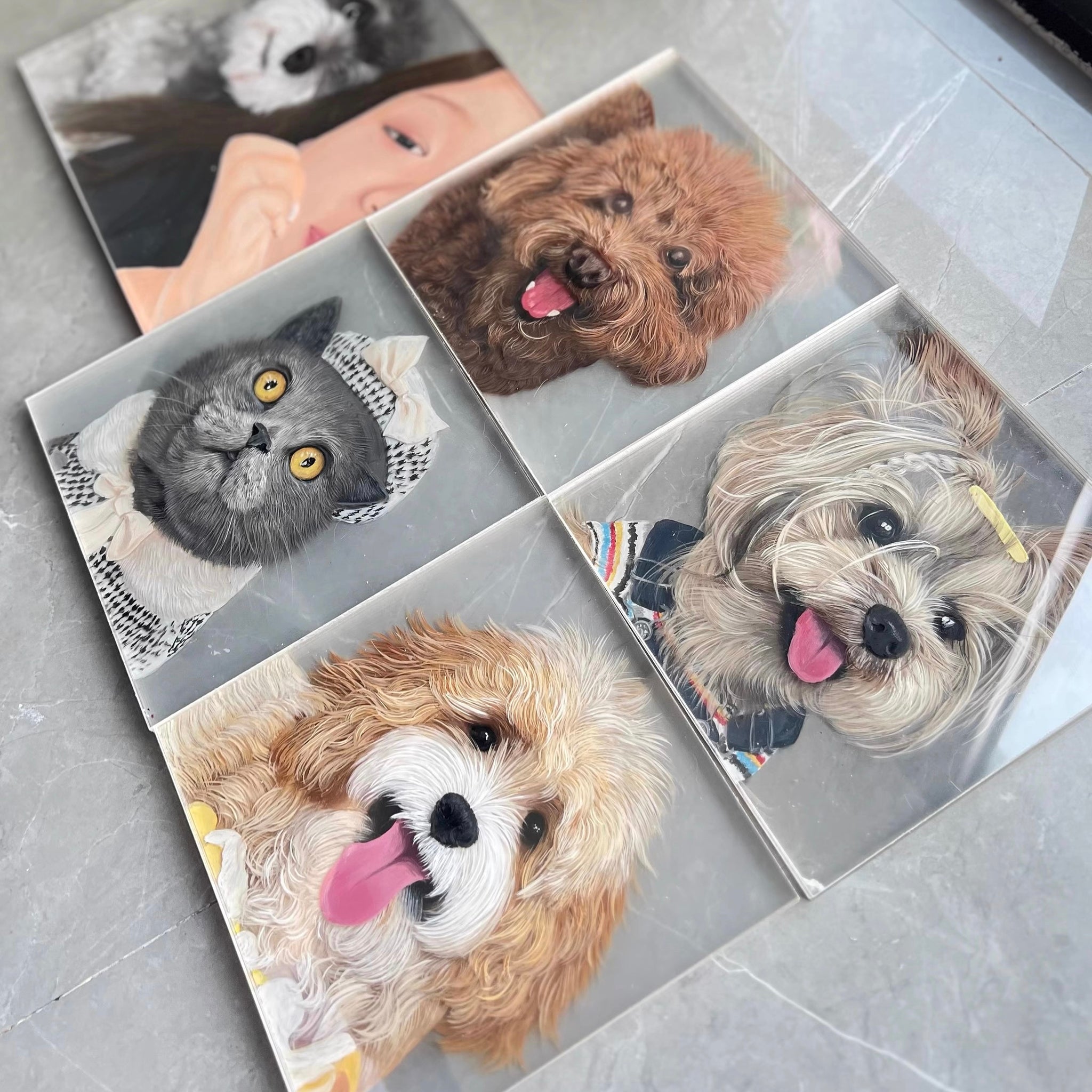 Hand-Painted Lifelike 3D Pet Portrait