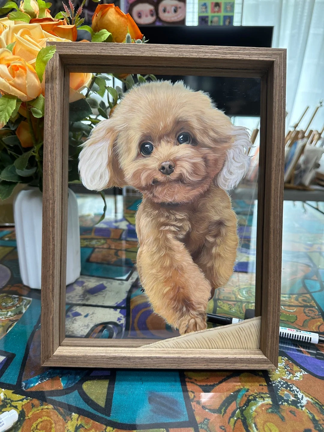 One-Layer Pet Glass Painting