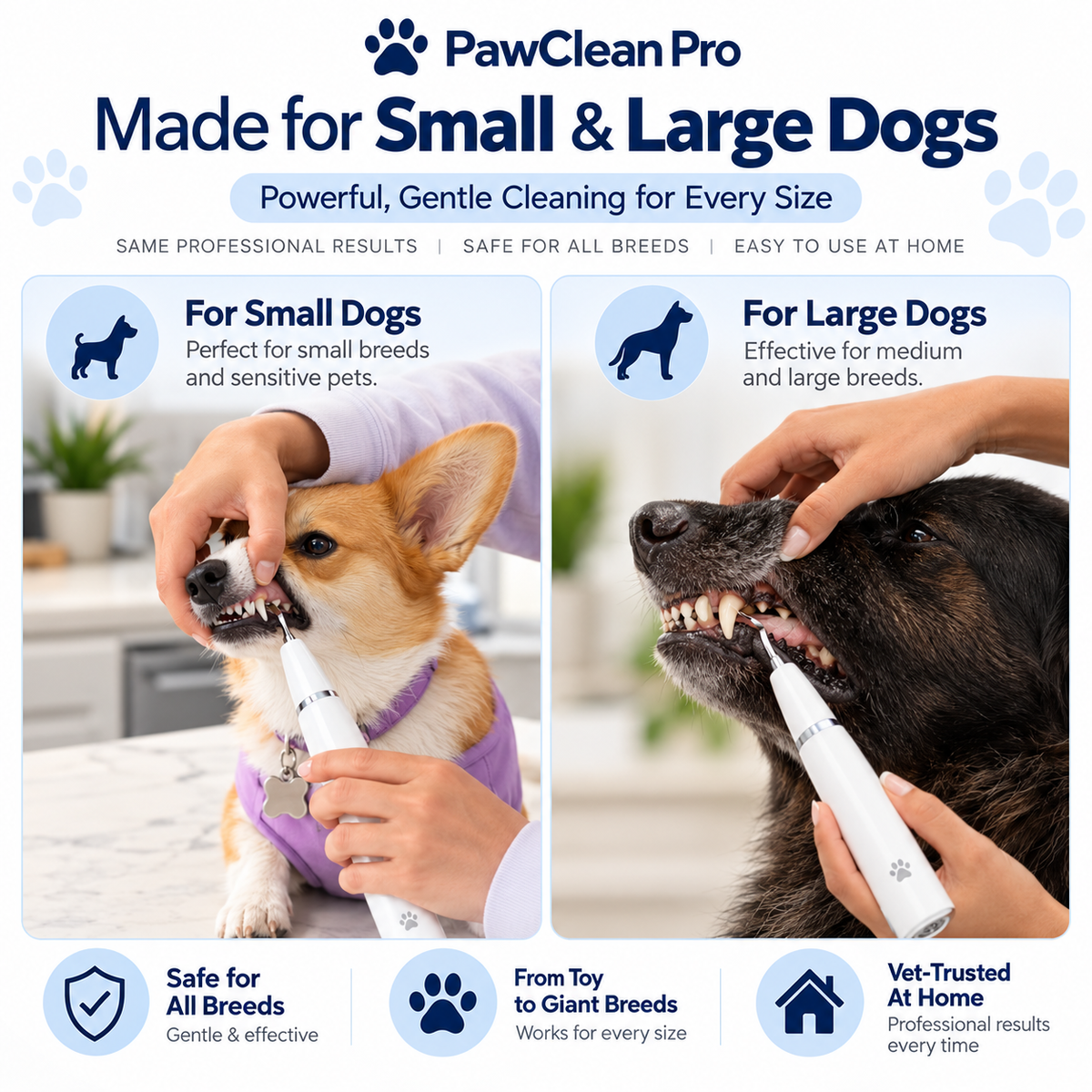 PawClean Pro — Ultrasonic Plaque & Tartar Remover for Dogs & Cats