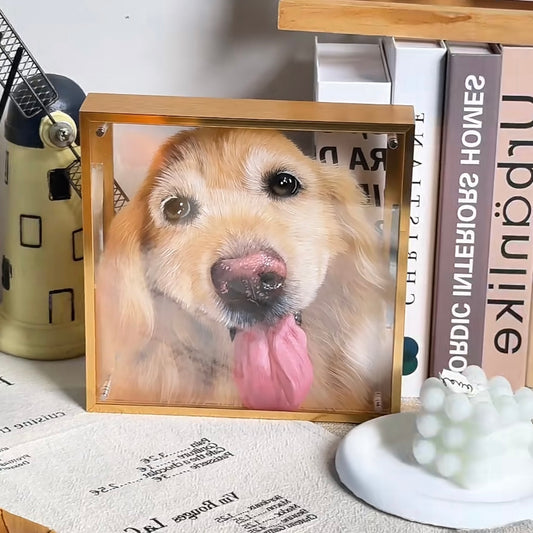 3D painting (8x8", 7 layers, with frame)