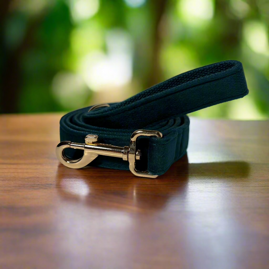 Pine Green Velvet Leash