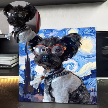 Oil Painting Style Pet Portrait
