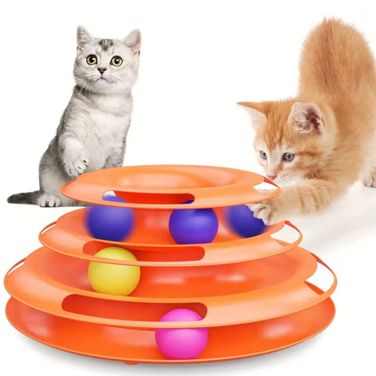 3 Layer Ball Track Cat Tower