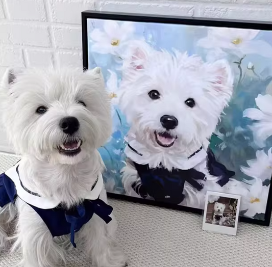 8×8" Canvas Pet Portrait