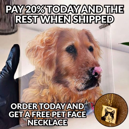 Hand-Painted Lifelike 3D Pet Portrait