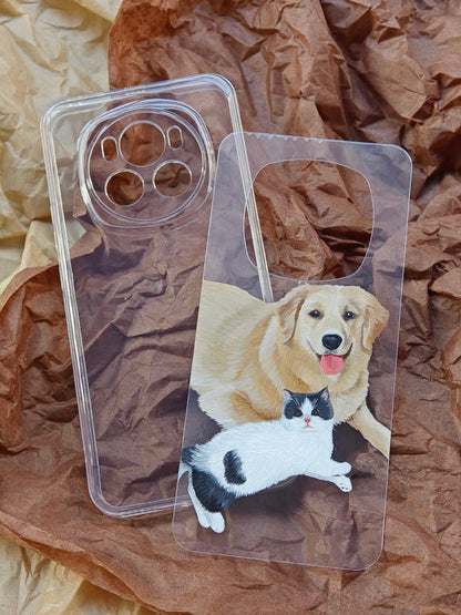 Hand-Drawn Pet Portrait Phone Case