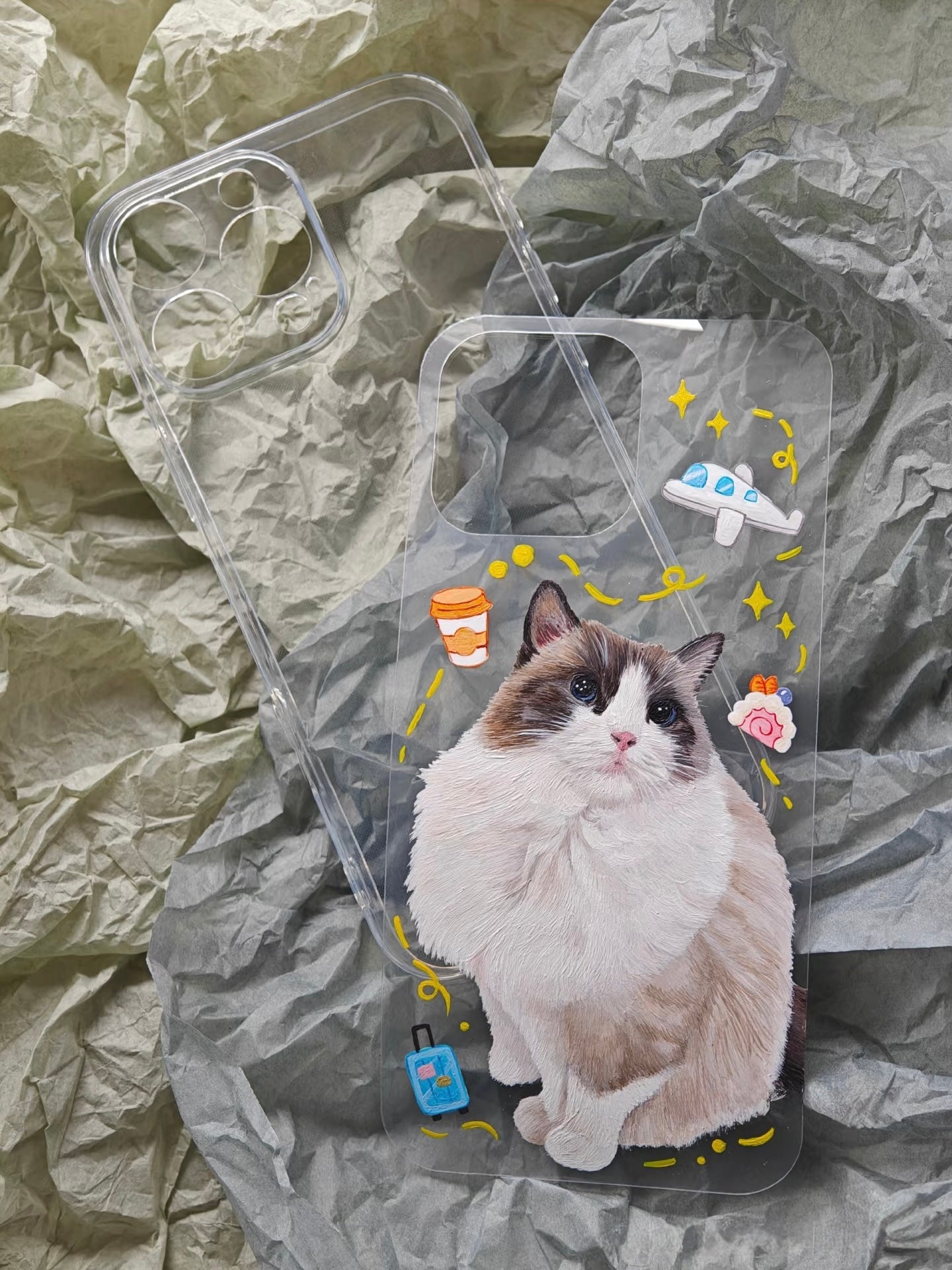 Hand-Drawn Pet Portrait Phone Case
