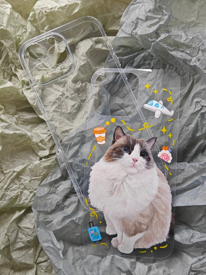 Hand-Drawn Pet Portrait Phone Case