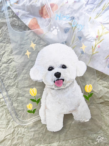 Hand-Drawn Pet Portrait Phone Case
