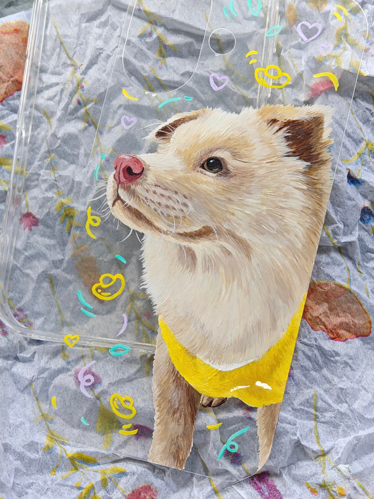 Hand-Drawn Pet Portrait Phone Case