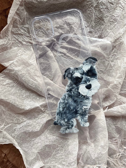 Hand-Drawn Pet Portrait Phone Case