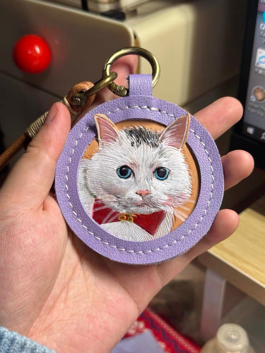 Handmade Pet Leather Carving
