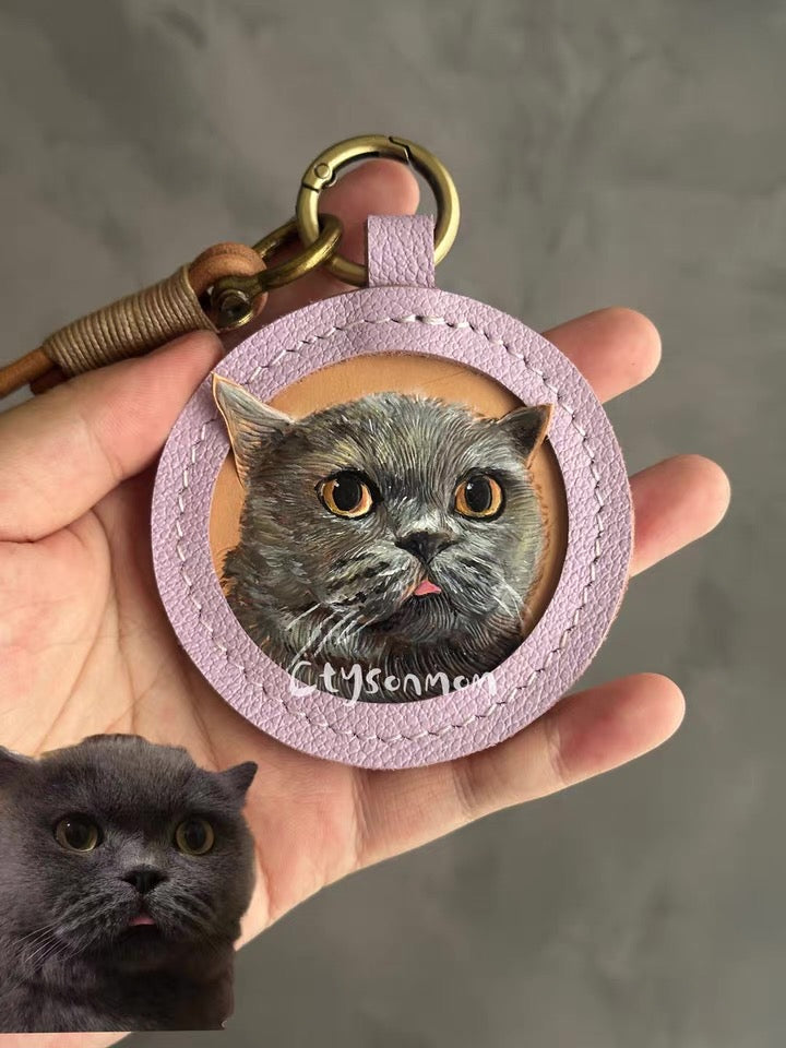 Handmade Pet Leather Carving