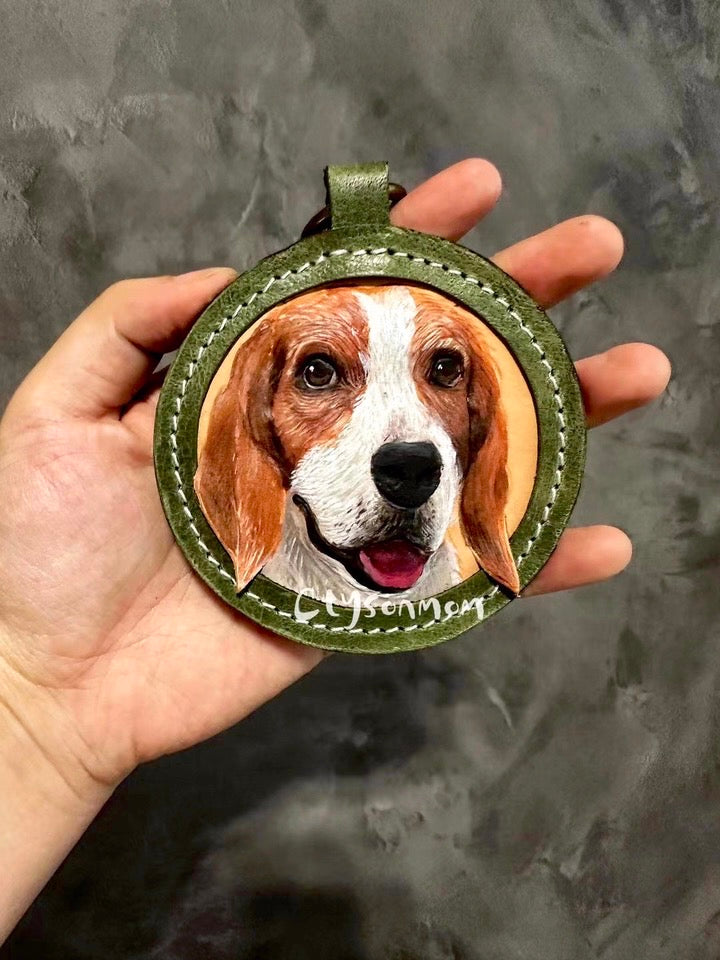 Handmade Pet Leather Carving