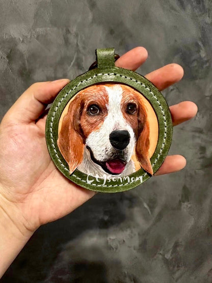 Handmade Pet Leather Carving