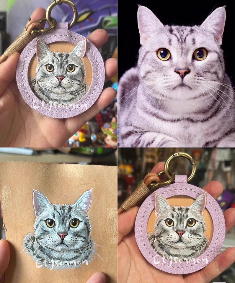 Handmade Pet Leather Carving