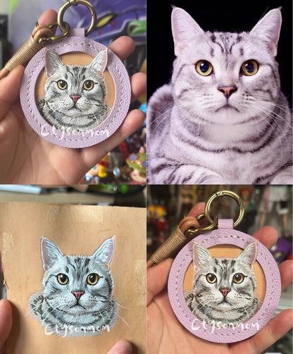 Handmade Pet Leather Carving