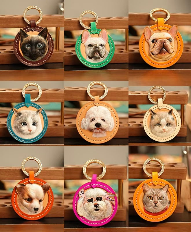 Handmade Pet Leather Carving