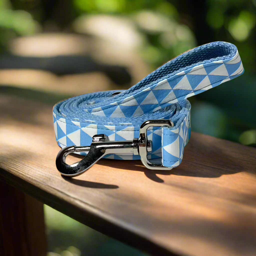 blue playboy dog leash