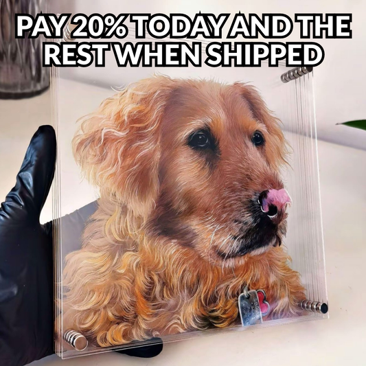 Hand-Painted Lifelike 3D Pet Portrait