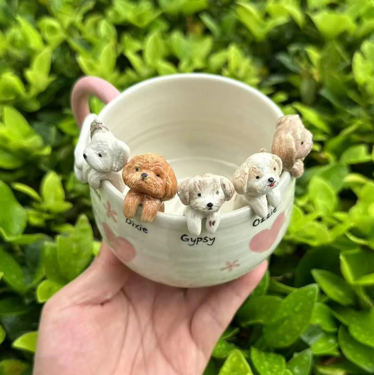 Personalized Handmade Pet Sculpture Mug