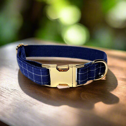 midnight dream dog collar without bow tie front view