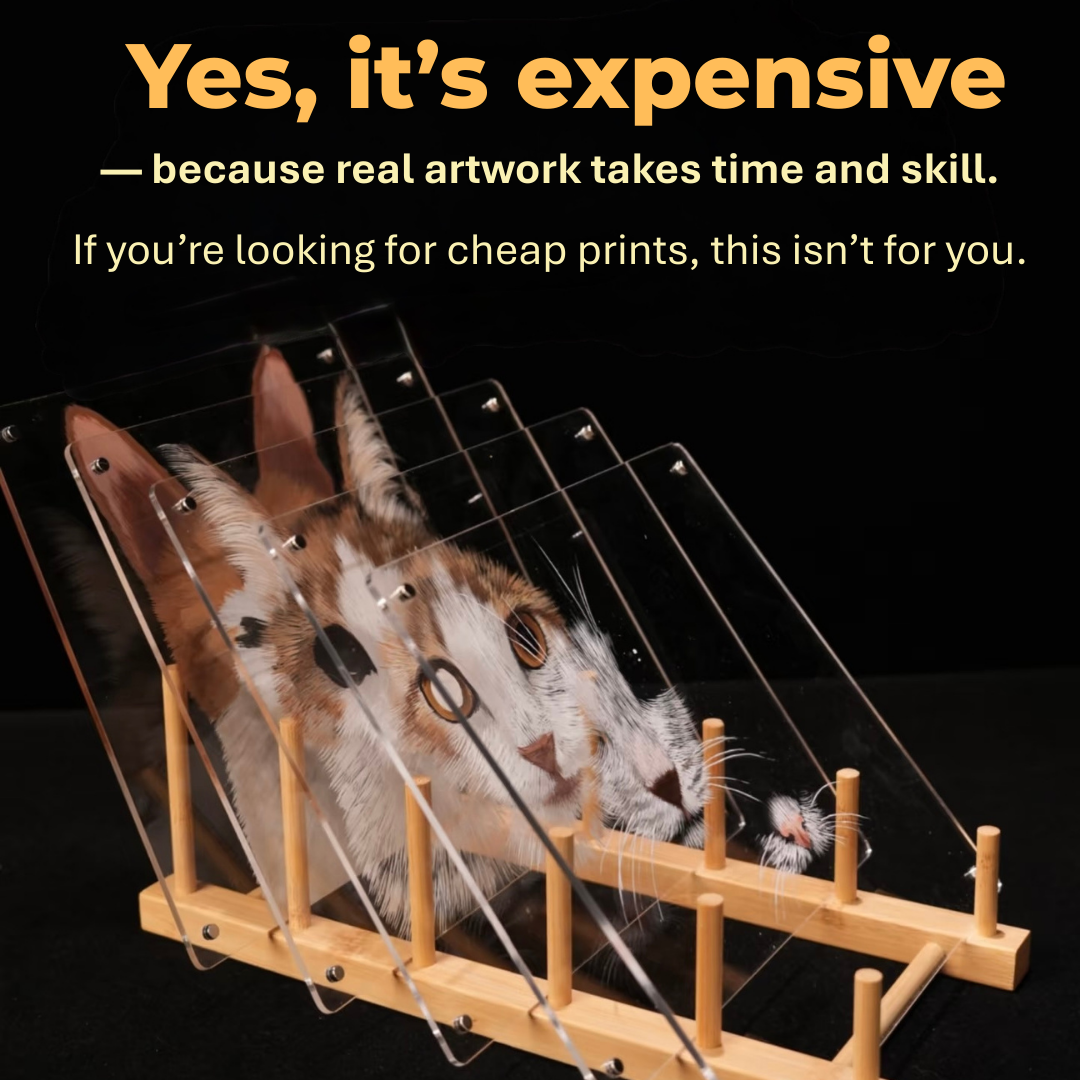 Hand-Painted Lifelike 3D Pet Portrait