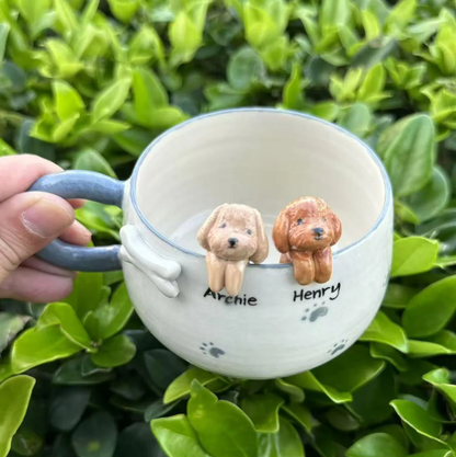 Personalized Handmade Pet Sculpture Mug